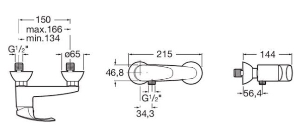 Смеситель для душа Roca Monodin A5A2107C00