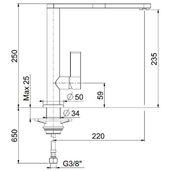 Смеситель для кухни Webert Essential EN920301560