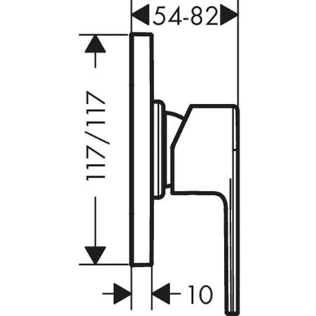 Смеситель для душа Hansgrohe Vernis Shape ВМ 71658670