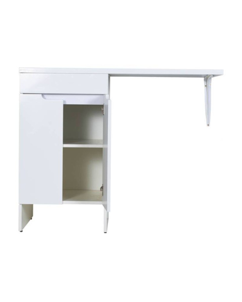 Тумба напольная с левой раковиной 110 см под стиральную машину Orange Sistema STD-110TUW+RAL белый