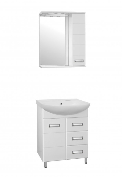 Тумба под раковину напольная Style Line Ирис 65 ЛС-00000016 белый