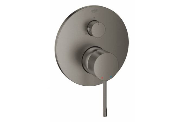 Смеситель для ванны с переключателем на 3 положения Grohe Essence New 24092 AL1 (24092AL1) темный графит матовый