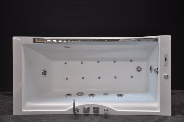 Акриловая ванна (180х90) Grossman GR-18090-1 с гидромассажем, белый