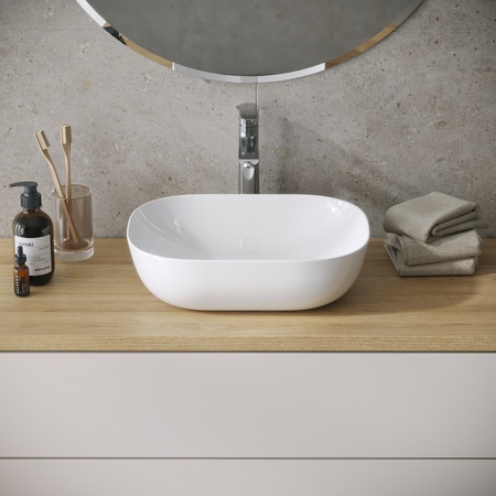 Раковина накладная (45,5х33) Grossman Style GR-3051, белый