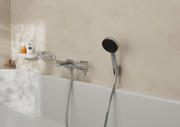 Смеситель для ванны однорычажный Hansgrohe Tecturis E 73420000 хром