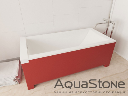 Ванна из искусственного камня на ножках (179х80) Aqua Stone  KVADRO