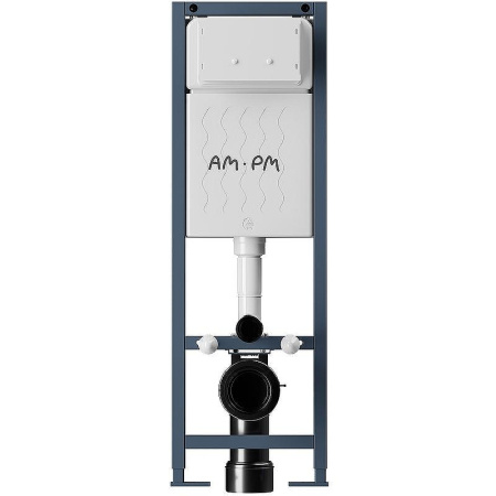 Комплект унитаза с инсталляцией Am.Pm Jupiter ErgoFit Aquaspin IS110101.DX77C1700 с сиденьем микролифт, кнопка белый глянец