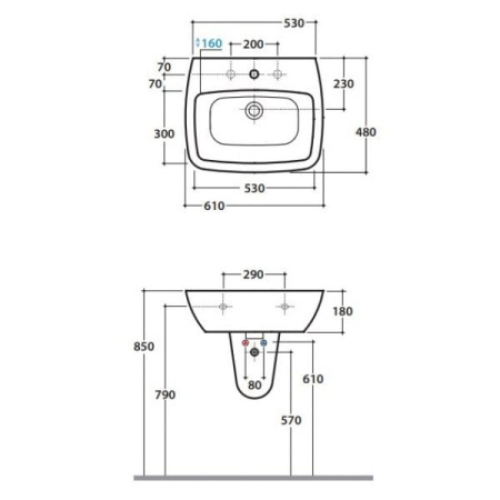 Полупьедестал Globo Daily ALS05.BI