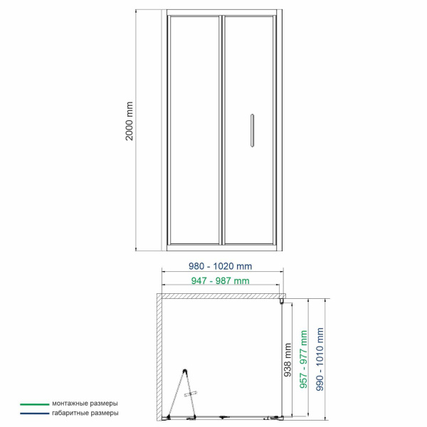 Душевой уголок (100х100) WasserKRAFT Weser 78F19