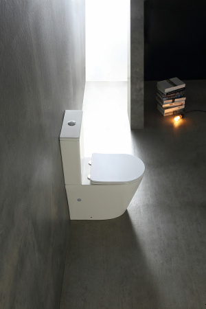Унитаз напольный безободковый SantiLine SL-5026