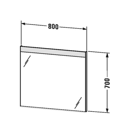 Зеркало с подсветкой Duravit LM 7836