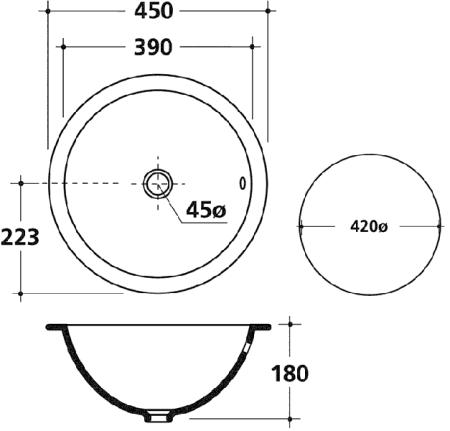 Раковина Galassia LENE 6023