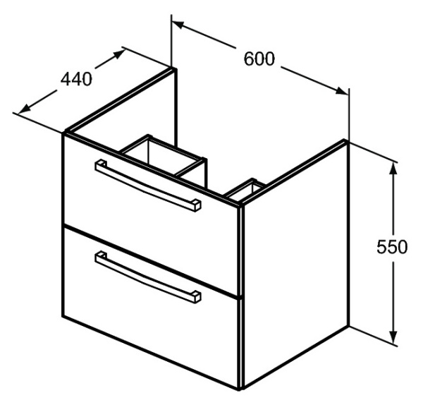 Тумба под раковину Ideal Standard Tempo 60 см E0574TI