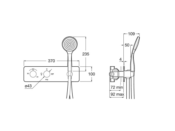 Смеситель для душа Roca Puzzle 5A2805C00