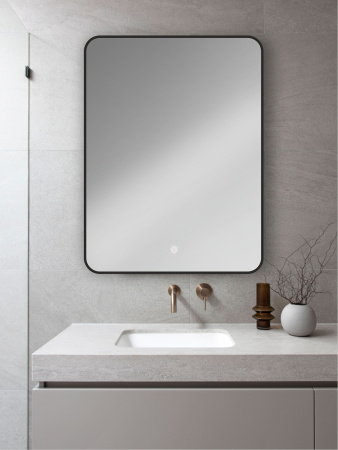 Зеркало с LED подсветкой и сенсорной кнопкой Orange Black BL-50ZE  черный