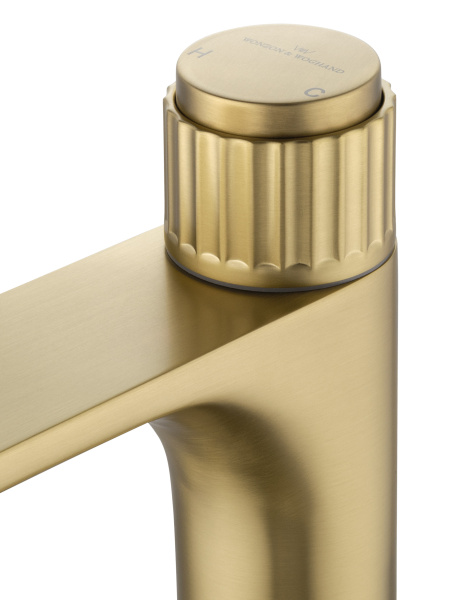 Смеситель для раковины WONZON & WOGHAND CLICK, брашированное золото WW-A40412-BG