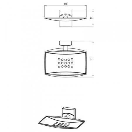 Мыльница Novaservis Metalia 12 0202.0