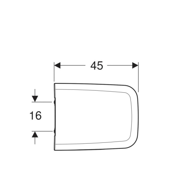 Крышка-сиденье Geberit iCon Square с микролифтом 500.837.01.1