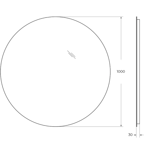 Зеркало BelBagno 100 SPC-INT-1000-LED с подсветкой