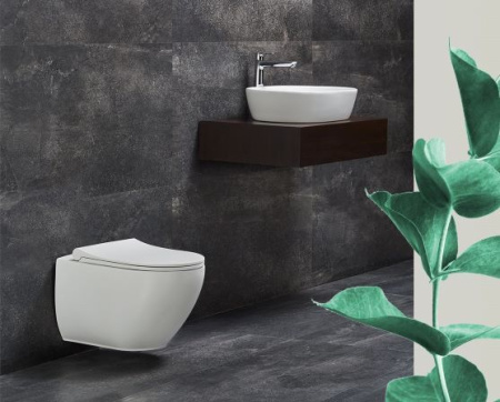 Подвесной безободковый унитаз с сиденьем микролифт beWash Bogen 88303214