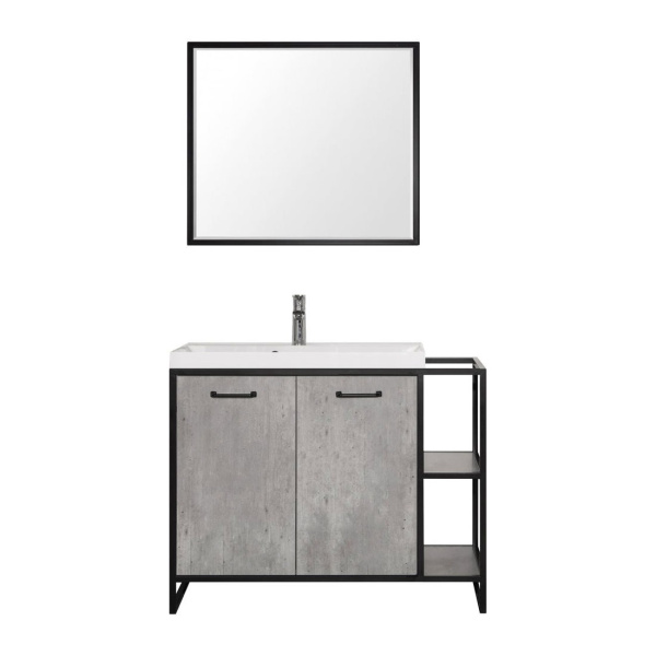 Тумба под раковину напольная Style Line ЛОФТ 80 ЛС-000010021 серый