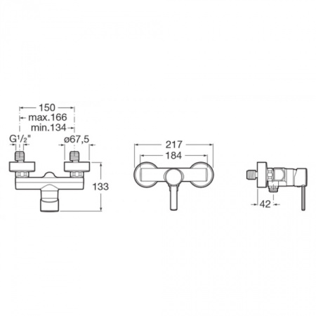 Смеситель для душа Roca Targa 5A2160C0M