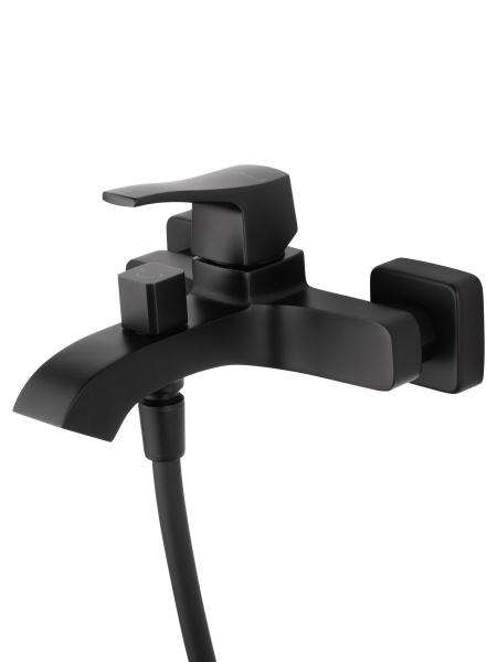 Смеситель для ванны с душем WONZON & WOGHAND FLEX, черный матовый WW-88037072-MB