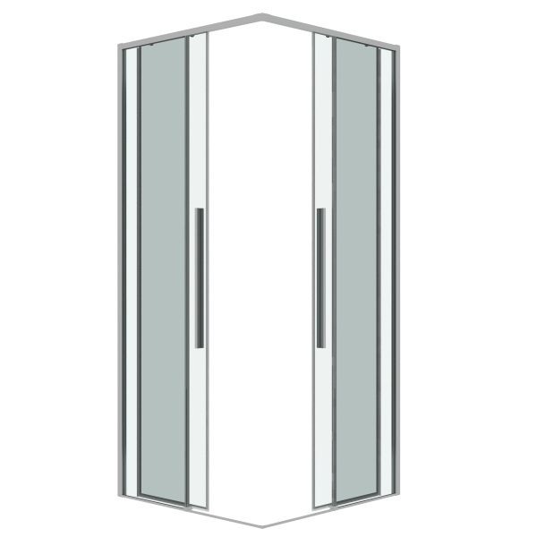 Душевая дверь (120х195) Grossman Galaxy 1/2.K33.01.12.10.00, раздвижная