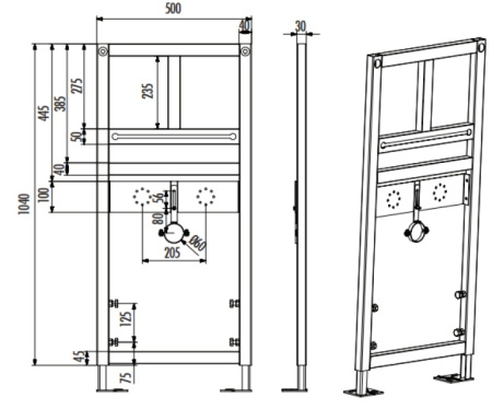 Инсталляция для раковины Creavit GLM100.01