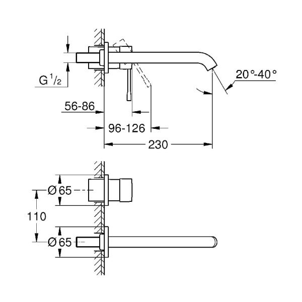 Смеситель для раковины Grohe Essence 29193DC1