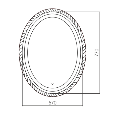 Зеркало (57х77) Silver Mirrors  Каравелла LED-00002572