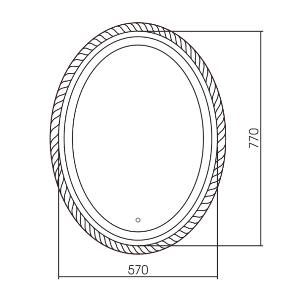Зеркало (57х77) Silver Mirrors  Каравелла LED-00002572