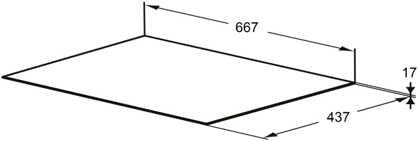 Столешница Grossman  ФЛАЙ 507002 серая