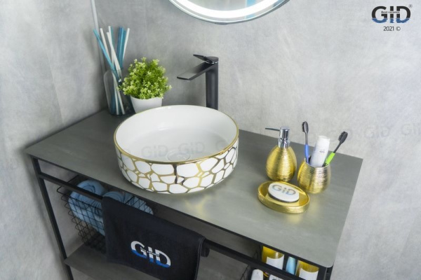 Раковина накладная (36х36) Gid D1357h018