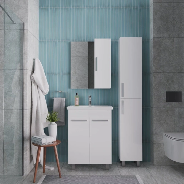 Зеркало-шкаф (60х66,6) Grossman Нео 206022 универсалный, белый