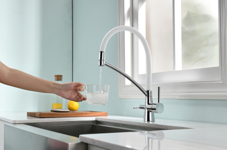 Смеситель для кухни с подключением к фильтру  Paulmark Siеgen Si213111-CrW