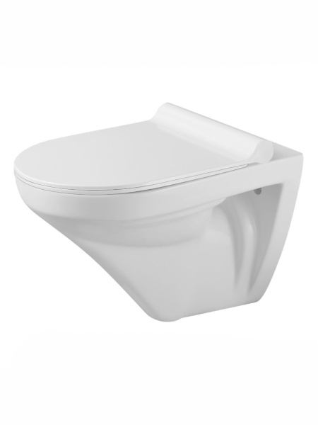 Унитаз подвесной безободковый Agger AT06100 сиденье с микролифтом