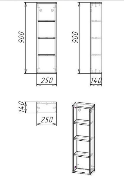 Шкаф подвесной Grossman Бруно 25 402501 Веллингтон