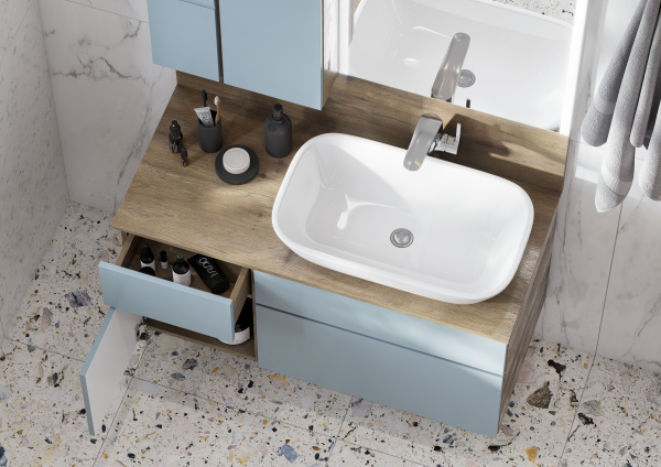 Тумба с раковиной Aquaton Мишель 100 1A2773K1MIX30
