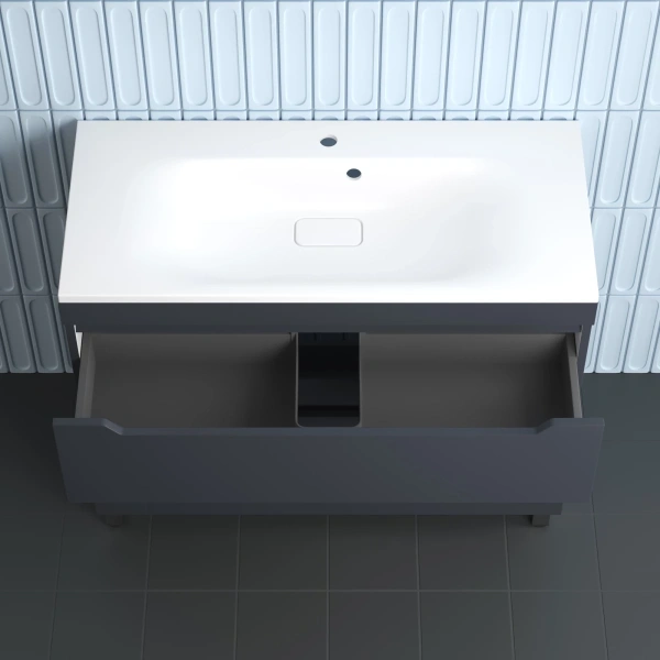 Тумба напольная без раковины 100 см Style Line Остин ЛС-00002400 графит матовый