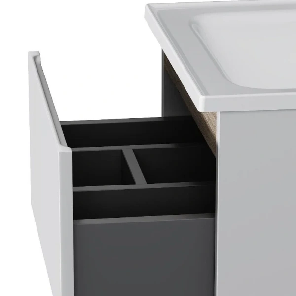 Тумба без раковины 50 см Am.Pm Sense M85AFHX0502WG белый глянец