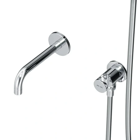 Душевой комплект с изливом Am.Pm X-Joy FB85A3RH40 хром