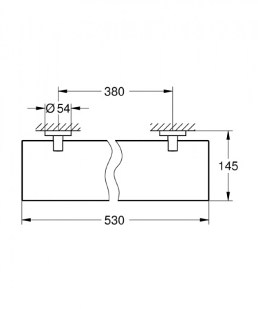 Стеклянная полочка Grohe Essentials 40799DC1