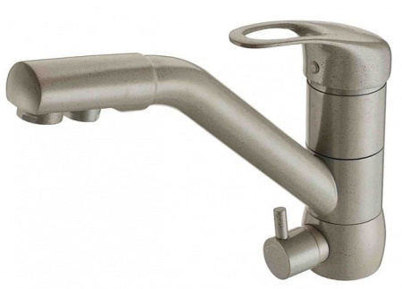 Смеситель для кухни Zorg ZR 400 KF-12 серый беж