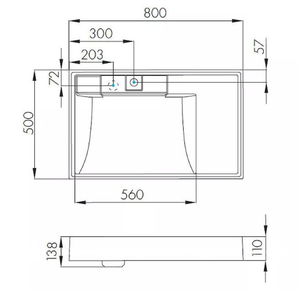 Тумба с раковиной Акватон Лондри 80 1A2361K0LH010