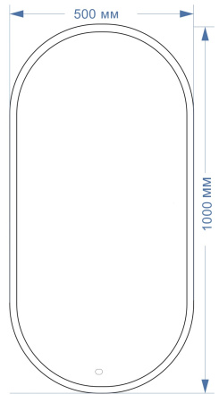 Зеркало (50х96) Silver Mirrors Виола LED-00002430