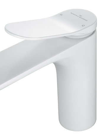 Смеситель для раковины WONZON & WOGHAND, белый матовый WW-A40482-MW