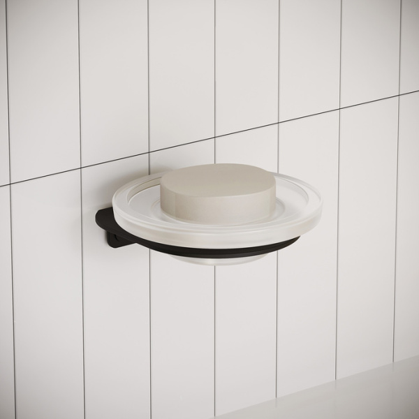 Мыльница IDDIS Noa черная матовая (NOABLG0i42)