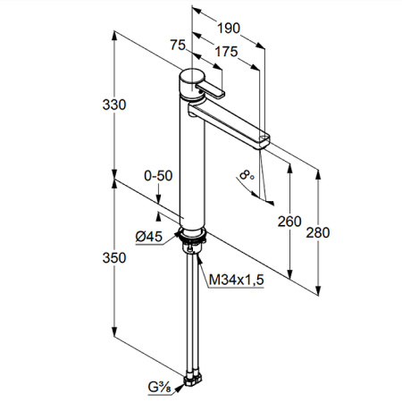 Смеситель для раковины Kludi Zenta 382570575