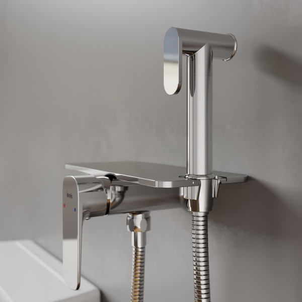 Смеситель с гигиеническим душем встраиваемый полка IDDIS Axes AXESBSHi08